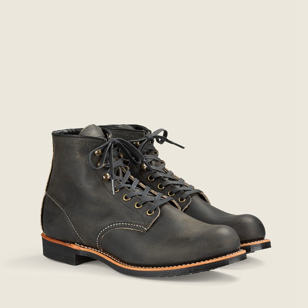 Bottes Red Wing Heritage - Blacksmith - 6-Inch Rough & Tough Cuir - Grise Foncé - Homme 347QMTWHE